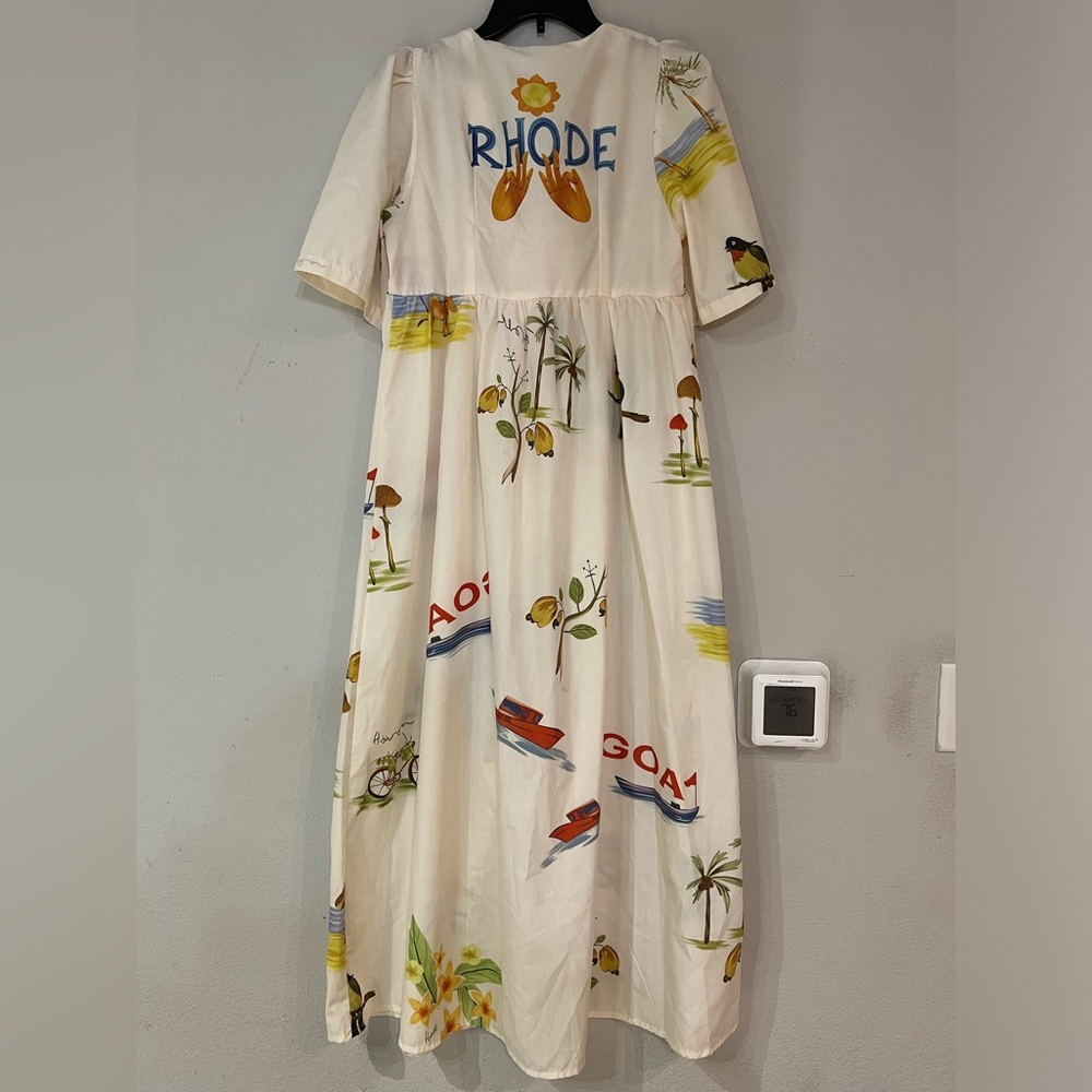 RHODE Karline Printed Dress size M - Picture 6 of 12
